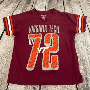 Girl’s Virginia Tech short sleeve v-neck top 14/16